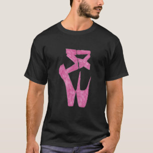 Balletschoentjes Hand getrokken ontwerp T-shirt