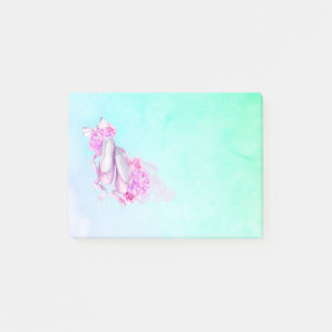 Balletschoepen en pinda's in roze Waterverven Post-it® Notes