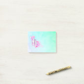Balletschoepen en pinda's in roze Waterverven Post-it® Notes (Op bureau)