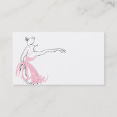 Balletschool instructie dans visitekaartje (Achterkant)