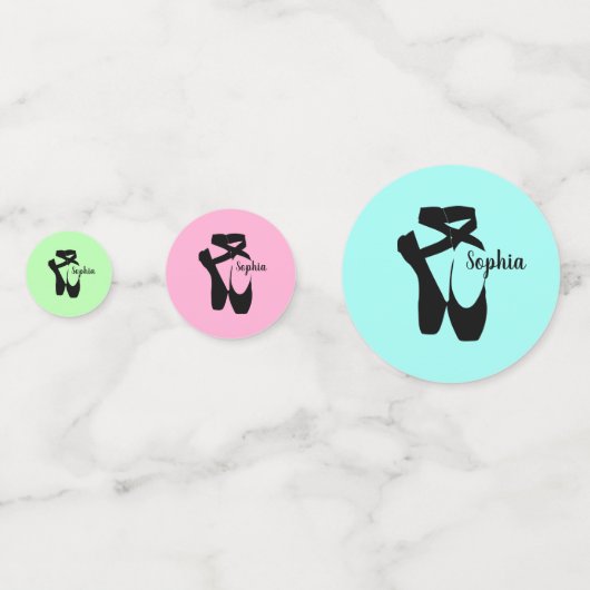 Balletschotels Confetti voor ontwerptafel (Achterkanten)