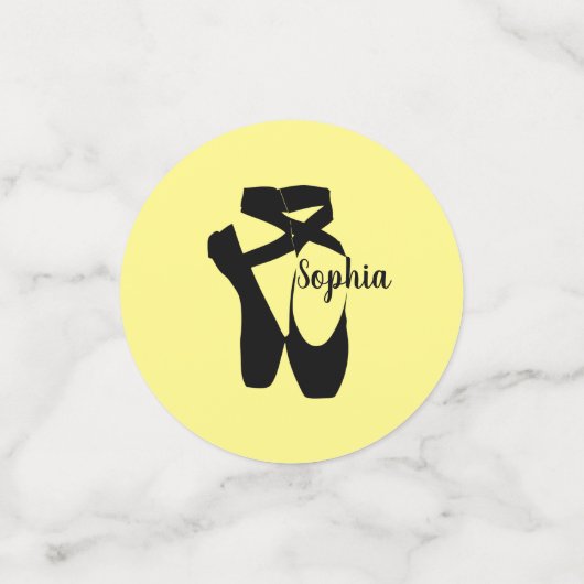 Balletschotels Confetti voor ontwerptafel (Kleine voorkant)