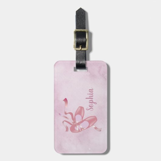 Balletschoten Bagagelabel ontwerp (Voorkant verticaal)