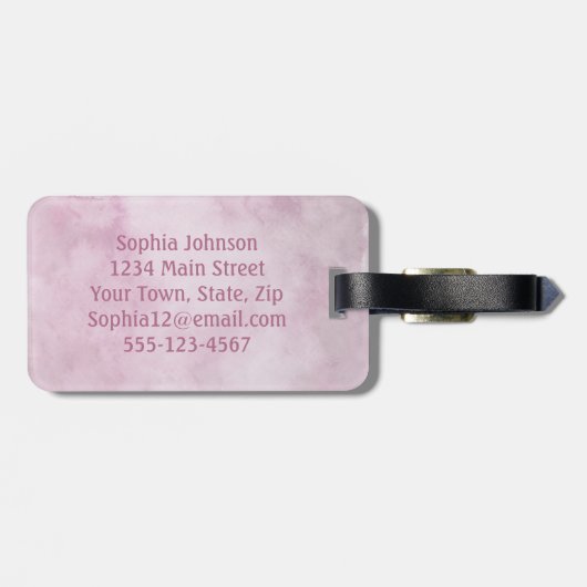 Balletschoten Bagagelabel ontwerp (Achterkant horizontaal)