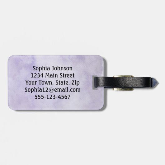 Balletschoten Bagagelabel ontwerp (Achterkant horizontaal)