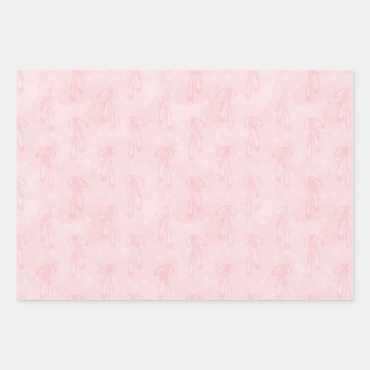 Balletschoten en -hart inpakpapier vel (Voorkant 3)