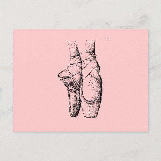 Balletslippers Briefkaart (Voorkant)