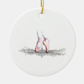 Balletslippers Keramisch Ornament (Voorkant)