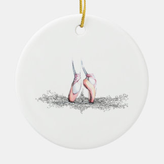 Balletslippers Keramisch Ornament