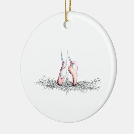 Balletslippers Keramisch Ornament (Links)