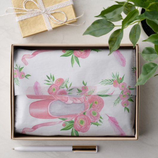 Balletslippers (ontwerp 12) Ontkoppeling Tissuepapier (Geschenk)