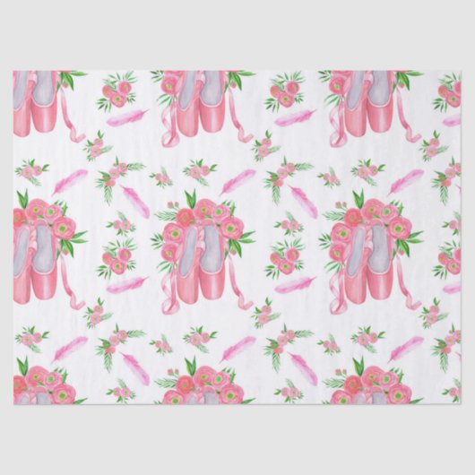 Balletslippers (ontwerp 12) Ontkoppeling Tissuepapier (Voorkant)