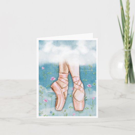 Balletslippers Opmerking Kaart (Voorkant)