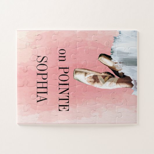 Balletslippers Pointe Personal Pink Legpuzzel (Horizontaal)