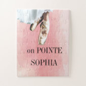 Balletslippers Pointe Personal Pink Legpuzzel (Verticaal)