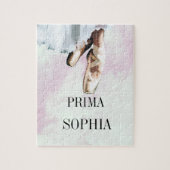 Balletslippers Pointe Personal Pink Legpuzzel (Verticaal)