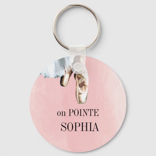 Balletslippers Pointe Personal Pink Sleutelhanger (Voorkant)