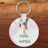 Balletslippers Pointe Personal Pink Sleutelhanger (Voorkant)
