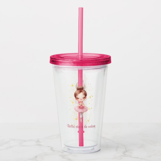 balletster acryl drinkbeker (Voorkant)