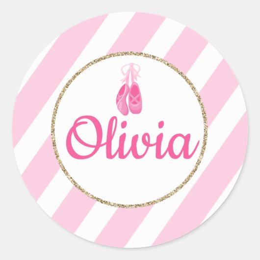 Balletstickers Ronde Sticker (Voorkant)