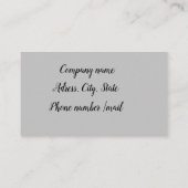 Balletstudio Visitekaartje (Achterkant)