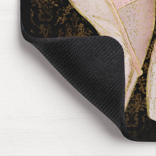 Ballettenschoenen - zwart roze goud muismat (Hoek)