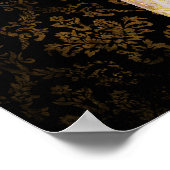 Ballettenschoenen - zwart roze goud poster (Hoek)