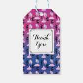 Balletthematroon met dansatre Dank u wel Cadeaulabel (Voorkant)