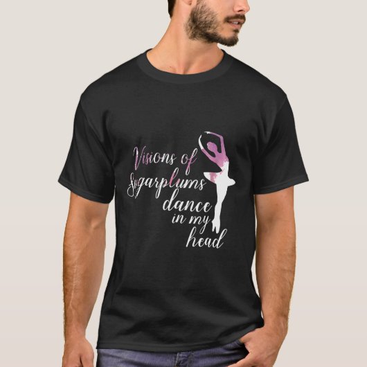 Balletvisies van suikerpluisjes, voedingskraker Da T-shirt (Voorkant)