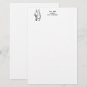 Balletvoeten op Punt #1 Briefpapier (Voorkant / Achterkant)