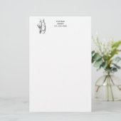 Balletvoeten op Punt #1 Briefpapier (Staand voorkant)