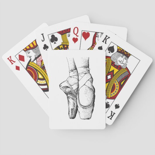 Balletvoeten op Punt #1 Pokerkaarten (Achterkant)