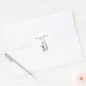 Balletvoeten op Punt #1 Ronde Sticker (Envelop)