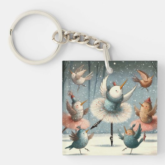 balletvogels sleutelhanger (voorkant)