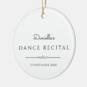 Balletvoorstelling Foto en Tekst  Keramisch Ornament (Links)