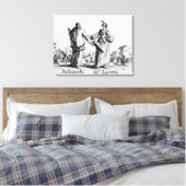 Balli de Sfessania, c.1622 2 Canvas Afdruk (Insitu (Slaapkamer))