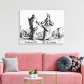 Balli de Sfessania, c.1622 2 Canvas Afdruk (Insitu (Woonkamer))