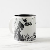 Balli de Sfessania, c.1622 2 Tweekleurige Koffiemok (Voorkant links)