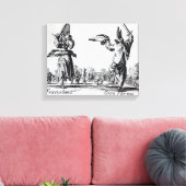 Balli de Sfessania, c.1622 Canvas Afdruk (Insitu (Woonkamer))