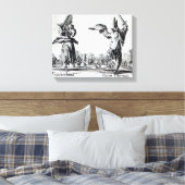 Balli de Sfessania, c.1622 Canvas Afdruk (Insitu (Slaapkamer))