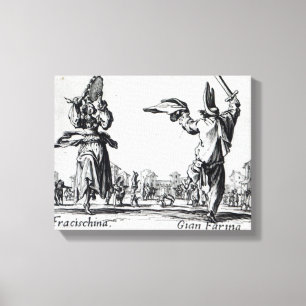 Balli de Sfessania, c.1622 Canvas Afdruk