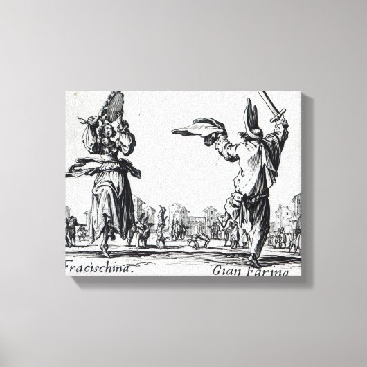 Balli de Sfessania, c.1622 Canvas Afdruk (Voorkant)