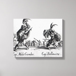 Balli de Sfessania, c.1622 Canvas Afdruk