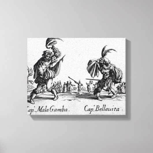 Balli de Sfessania, c.1622 Canvas Afdruk (Voorkant)