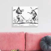 Balli de Sfessania, c.1622 Canvas Afdruk (Insitu (Woonkamer))