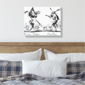 Balli de Sfessania, c.1622 Canvas Afdruk (Insitu (Slaapkamer))