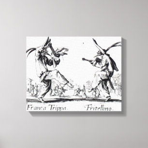 Balli de Sfessania, c.1622 Canvas Afdruk