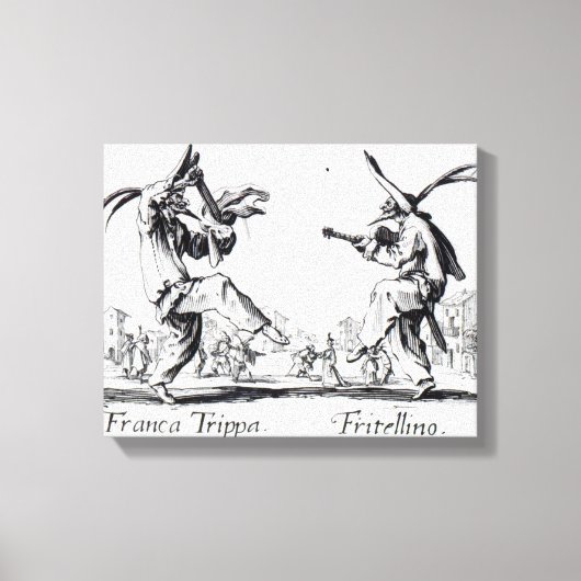 Balli de Sfessania, c.1622 Canvas Afdruk (Voorkant)