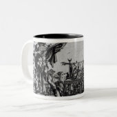 Balli de Sfessania, c.1622 Tweekleurige Koffiemok (Voorkant links)