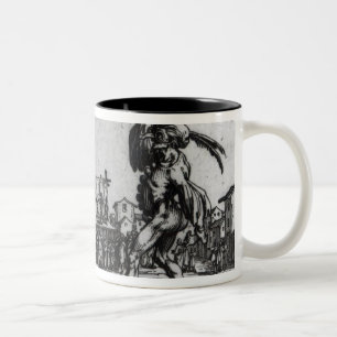 Balli de Sfessania, c.1622 Tweekleurige Koffiemok